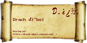 Drach Ábel névjegykártya